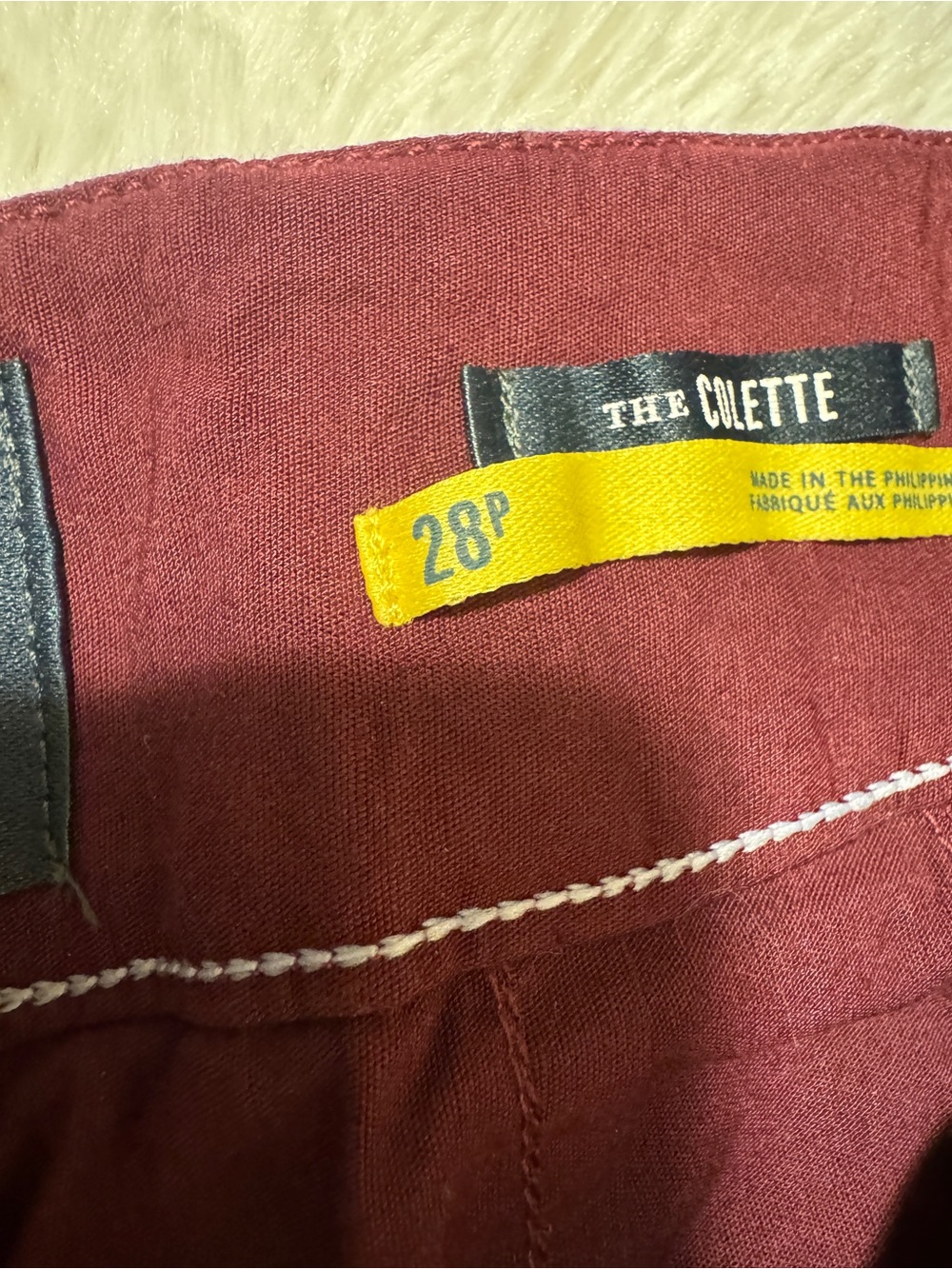 Anthropologie Maroon High-Rise Pants - Picture 5 of 6